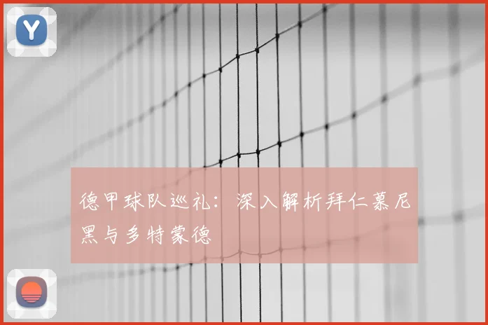 德甲球队巡礼:深入解析拜仁慕尼黑与多特蒙德